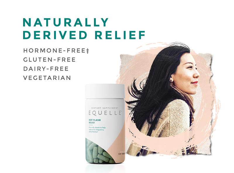 Naturally Derived Relief EQUELLE menopause supplement